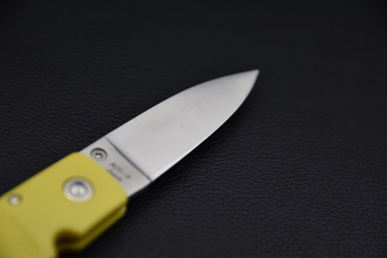 MOKI Coupe Couteau Pliant Grilon (Jaune Moutarde)