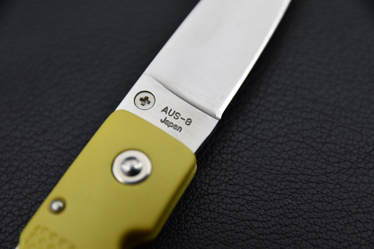 MOKI Coupe Couteau Pliant Grilon (Jaune Moutarde)