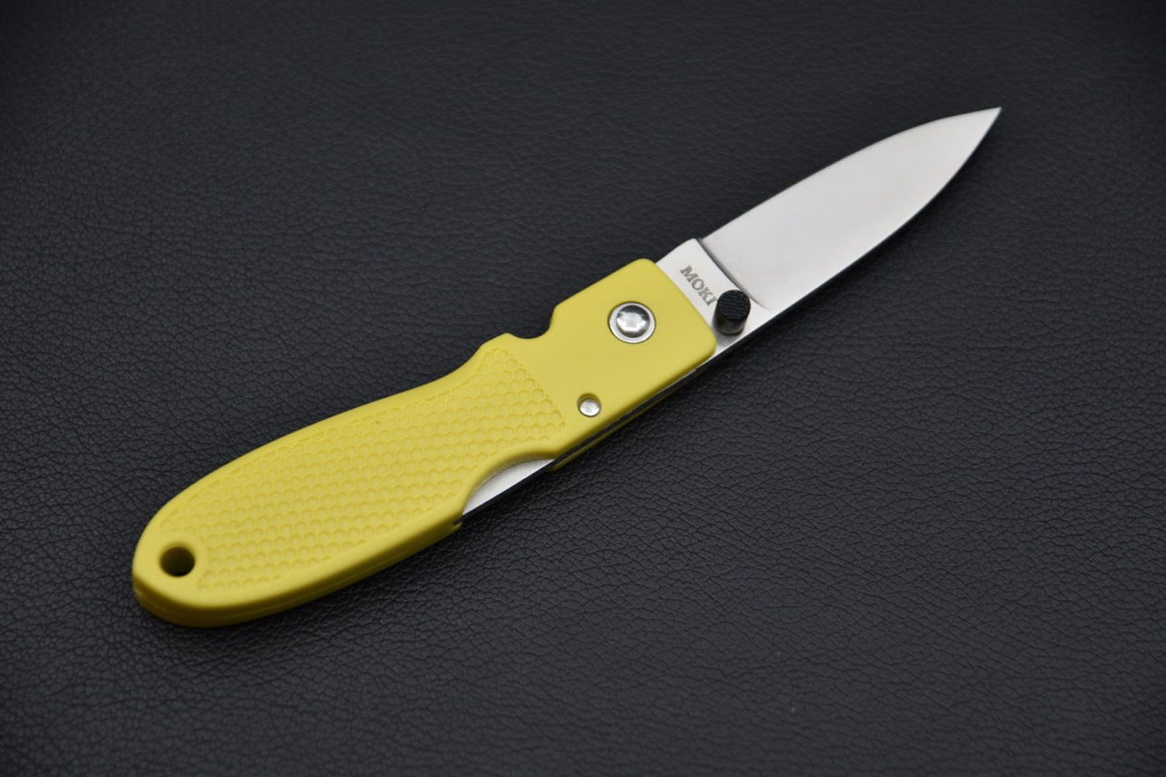 MOKI Coupe Couteau Pliant Grilon (Jaune Moutarde)