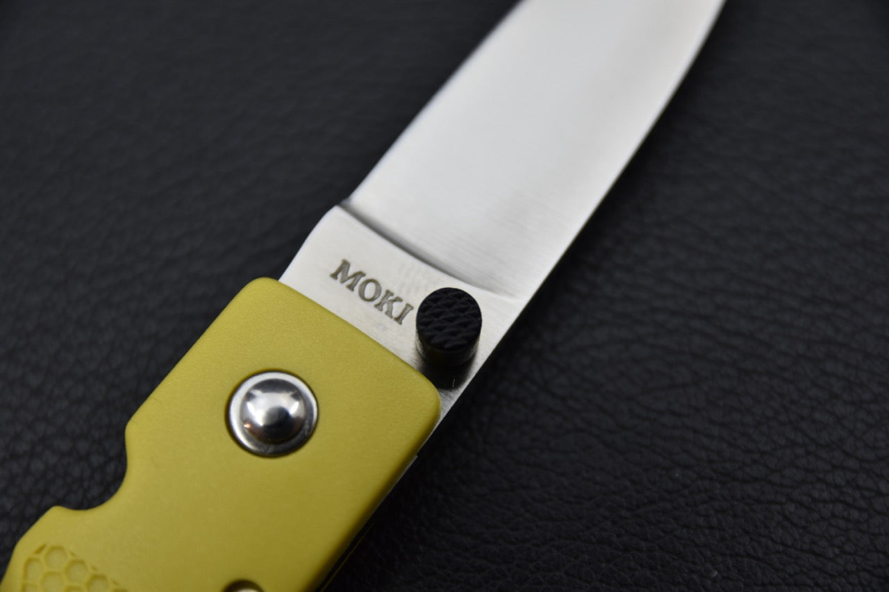 MOKI Coupe Couteau Pliant Grilon (Jaune Moutarde)
