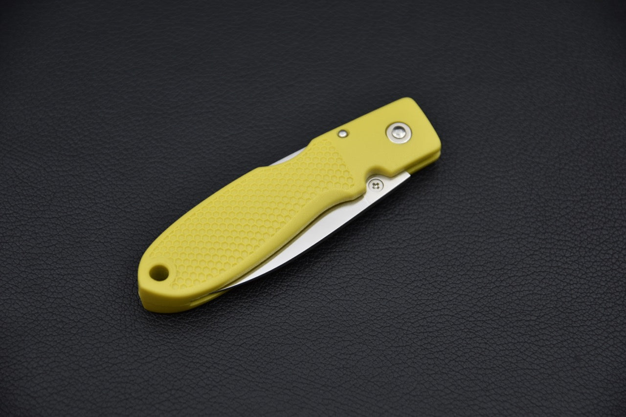 MOKI Coupe Couteau Pliant Grilon (Jaune Moutarde)