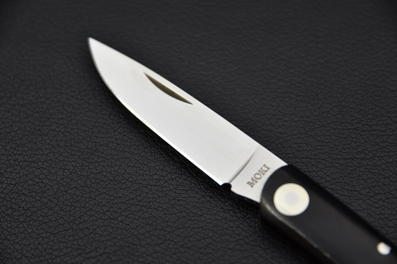 MOKI Shima Owl Couteau pliant Linen Micarta (Moyen)