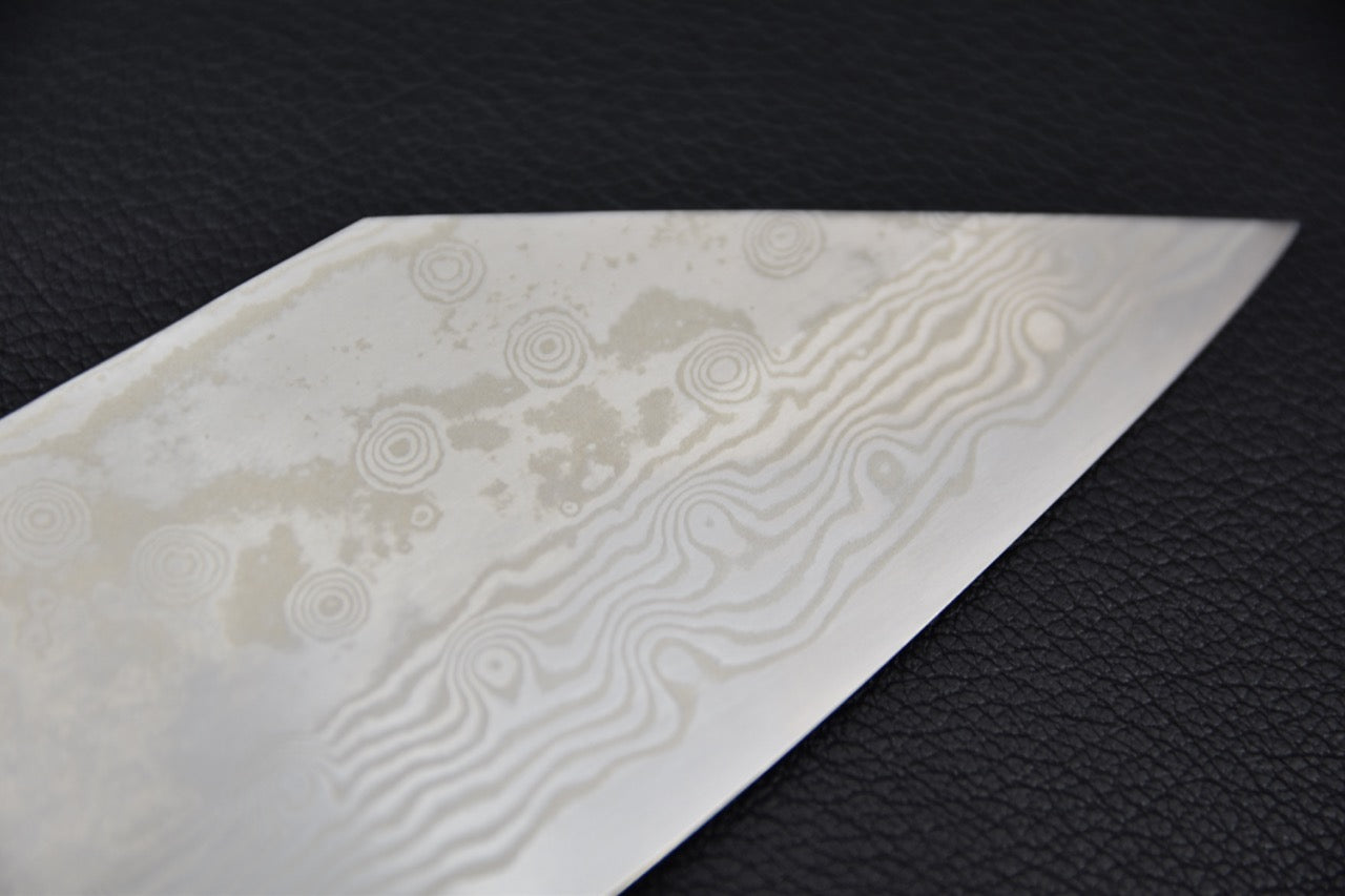 Miyazaki Kajiya ATS-34 Damascus Tsubaki 220mm Ebony