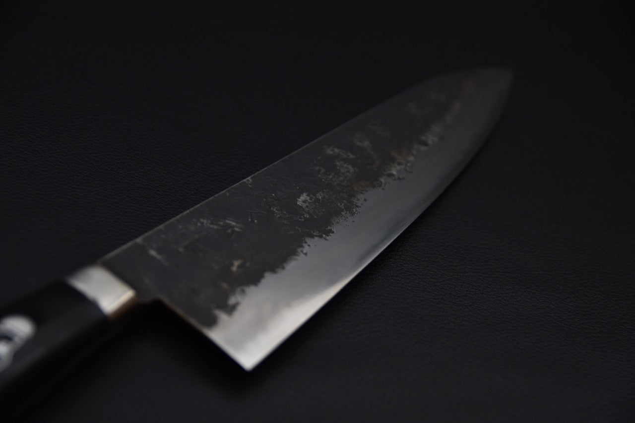 Morihei Hisamoto Kurouchi Shirogami #1 Gyuto 210mm Pakka (finition soignée)