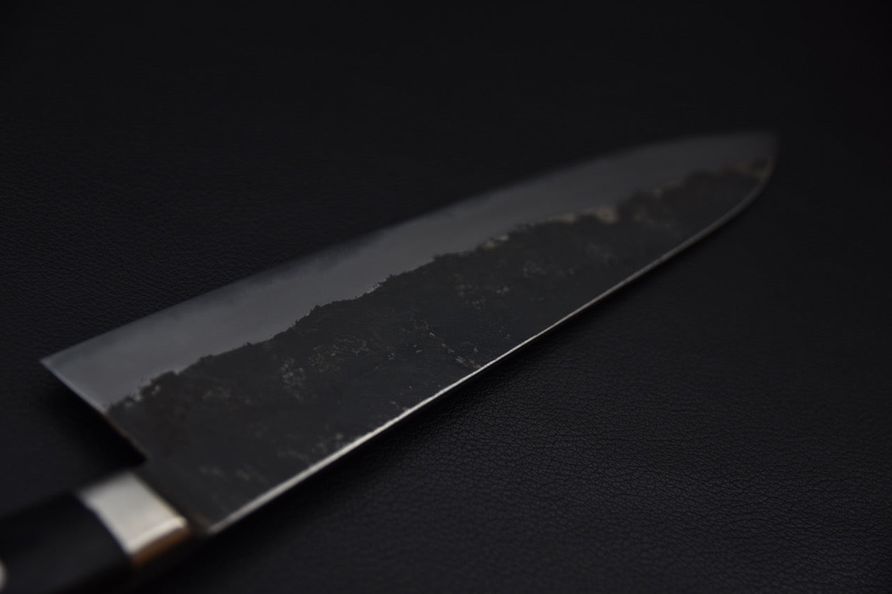 Morihei Hisamoto Kurouchi Shirogami #1 Gyuto 210mm Pakka (finition soignée)