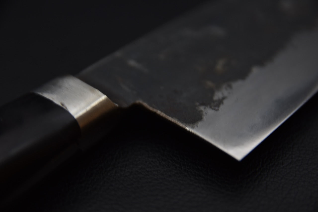 Morihei Hisamoto Kurouchi Shirogami #1 Gyuto 210mm Pakka (finition soignée)