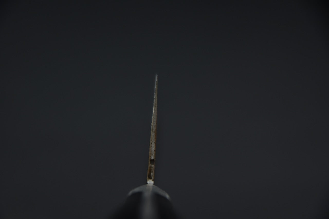 Morihei Hisamoto Kurouchi Shirogami #1 Gyuto 210mm Pakka (finition soignée)