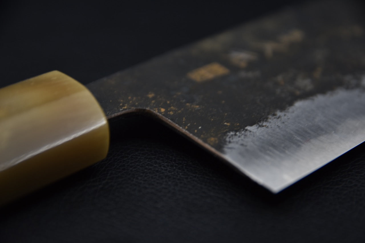 Morihei Hisamoto Kurouchi Shirogami #1 Nakiri 165mm Yakusugi