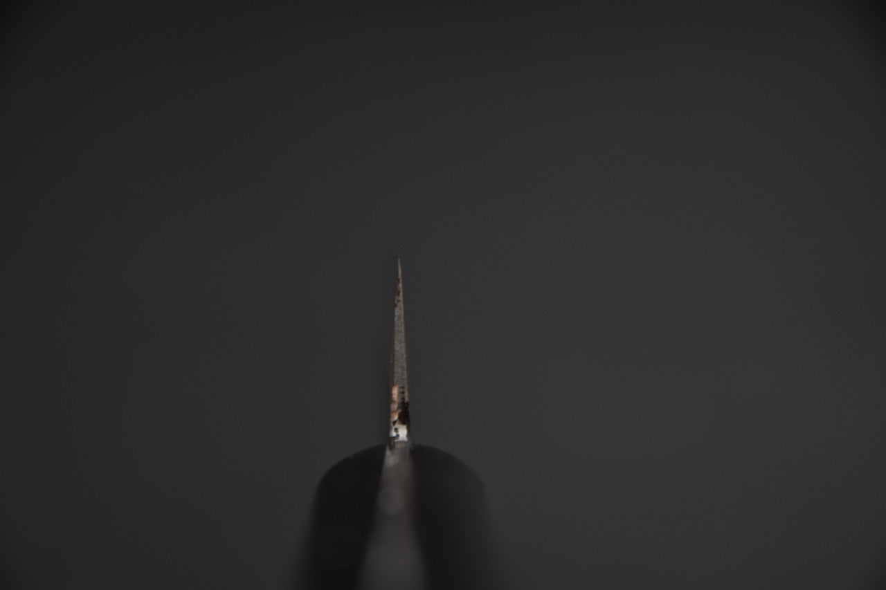 Morihei Hisamoto Kurouchi Shirogami #1 Petty 135mm Pakka