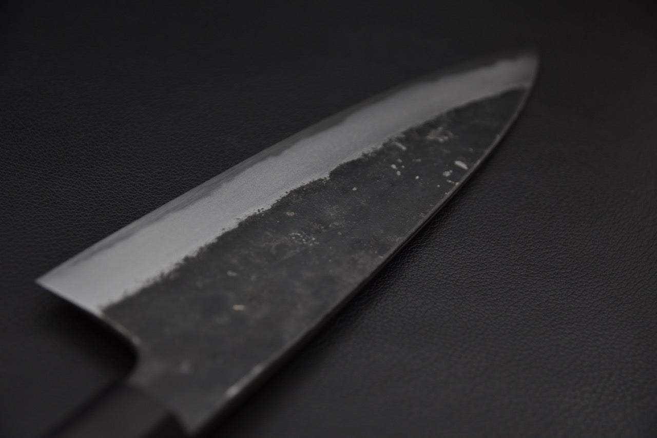 Morihei Hisamoto Kurouchi Shirogami #2 Extra Height Gyuto 210mm Keyaki Zelkova