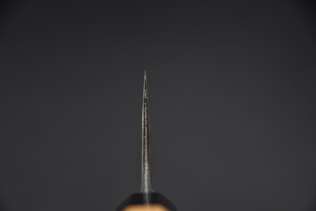 Morihei Hisamoto Kurouchi Shirogami #2 Extra Height Gyuto 210mm Keyaki Zelkova