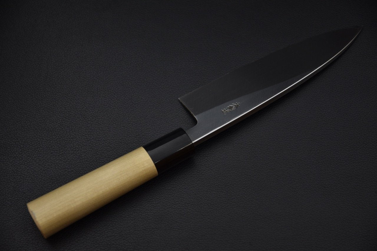 Couteau japonais Ai deba avec lame en acier White #2 et manche en bois Ho