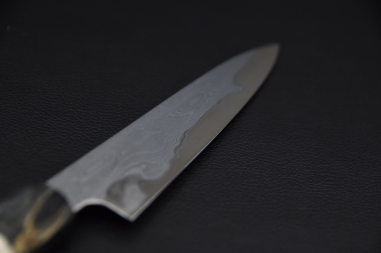 Nakagawa Uchihamono Aogami #1 Suminagashi Petty 150mm Stabilized Birch Wood