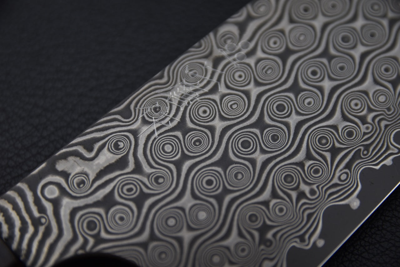 Nigara Hamono Anmon Damascus Bunka Ébène