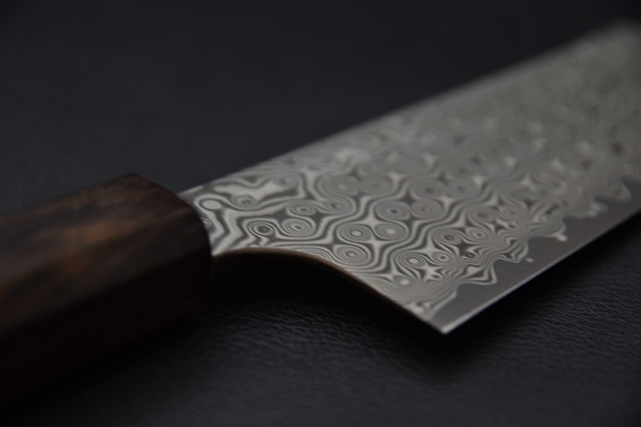 Nigara Hamono Anmon Damascus Bunka Ébène