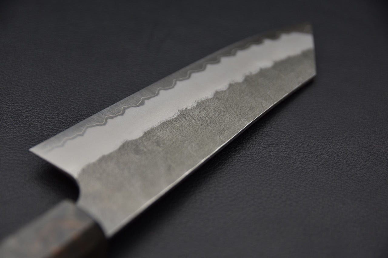 Nigara Hamono Aogami Super Migaki Tsuchime Bunka Birch Wood