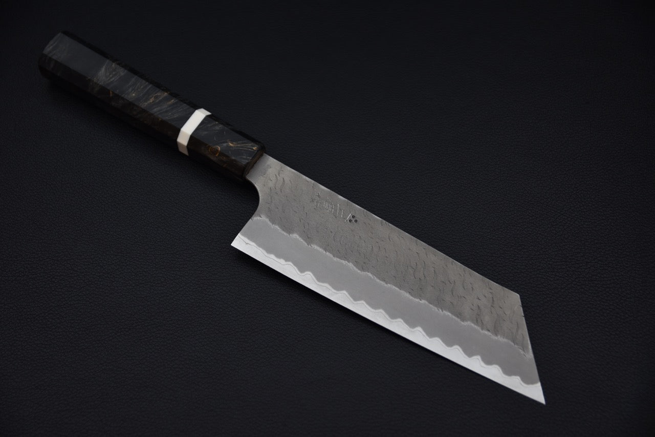 Nigara Hamono Aogami Super Migaki Tsuchime Nakiri Kiritsuke Bouleau