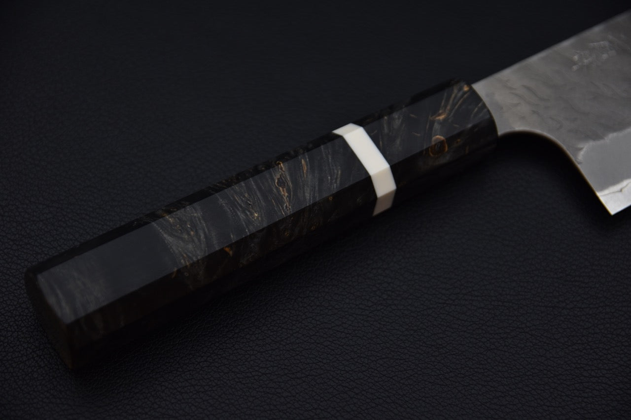 Nigara Hamono Aogami Super Migaki Tsuchime Nakiri Kiritsuke Bouleau