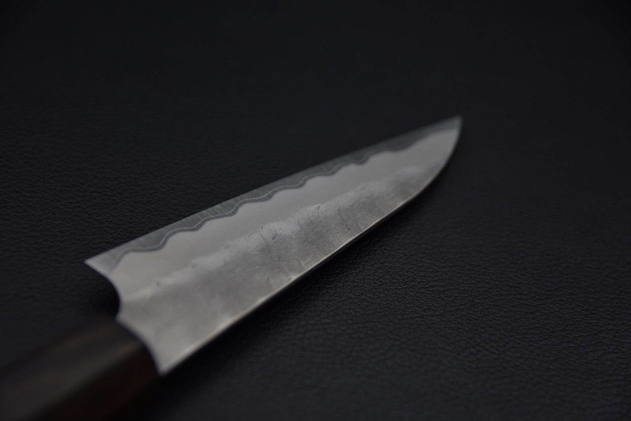 Nigara Hamono Aogami Super Migaki Tsuchime Petty 120mm Ébène