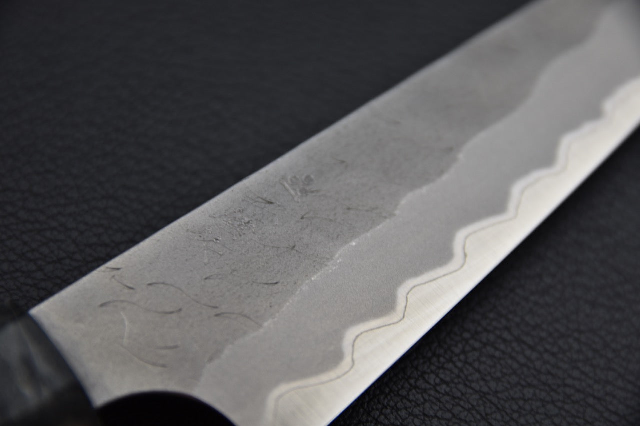 Nigara Hamono Aogami Super Migaki Tsuchime Petty 120mm Bouleau