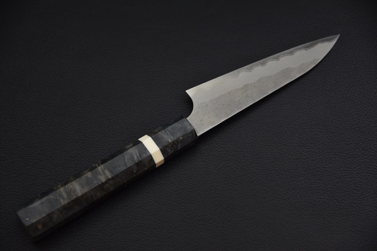 Nigara Hamono Aogami Super Migaki Tsuchime Petty 120mm Bouleau