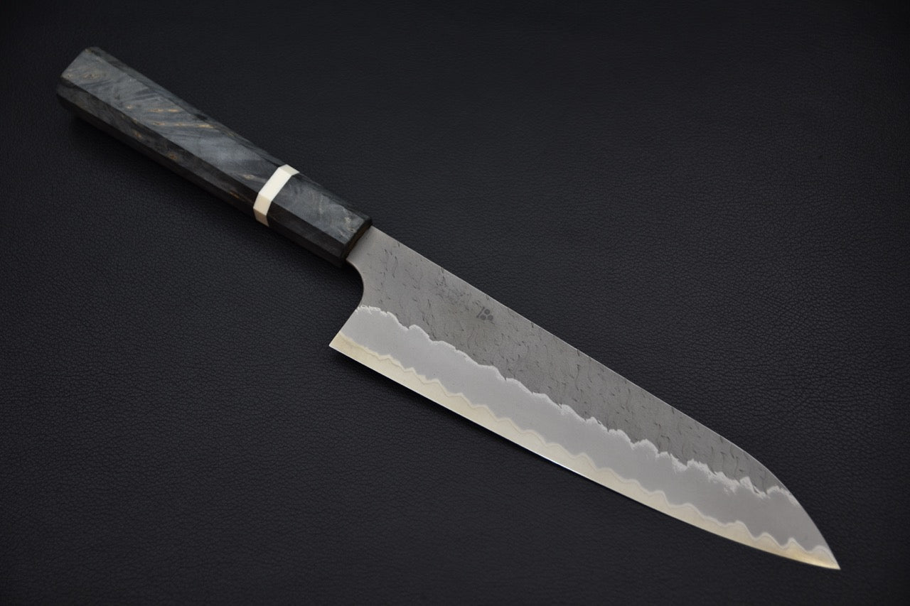Nigara Hamono Aogami Super Tsuchime Migaki Gyuto 210mm Bouleau