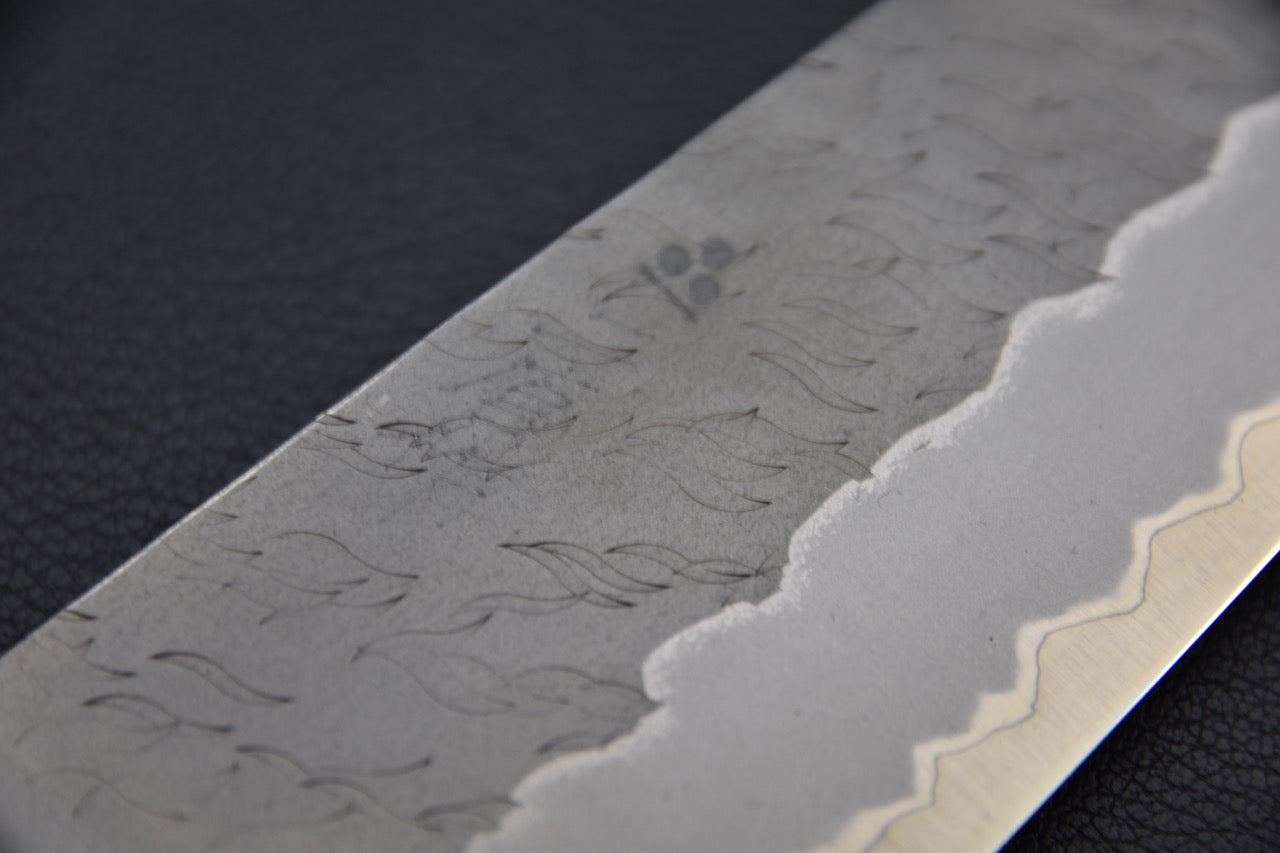 Nigara Hamono Aogami Super Tsuchime Migaki Gyuto 210mm Bouleau