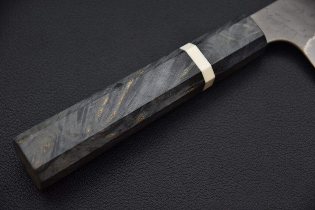 Nigara Hamono Aogami Super Tsuchime Migaki Gyuto 240mm Birch Wood