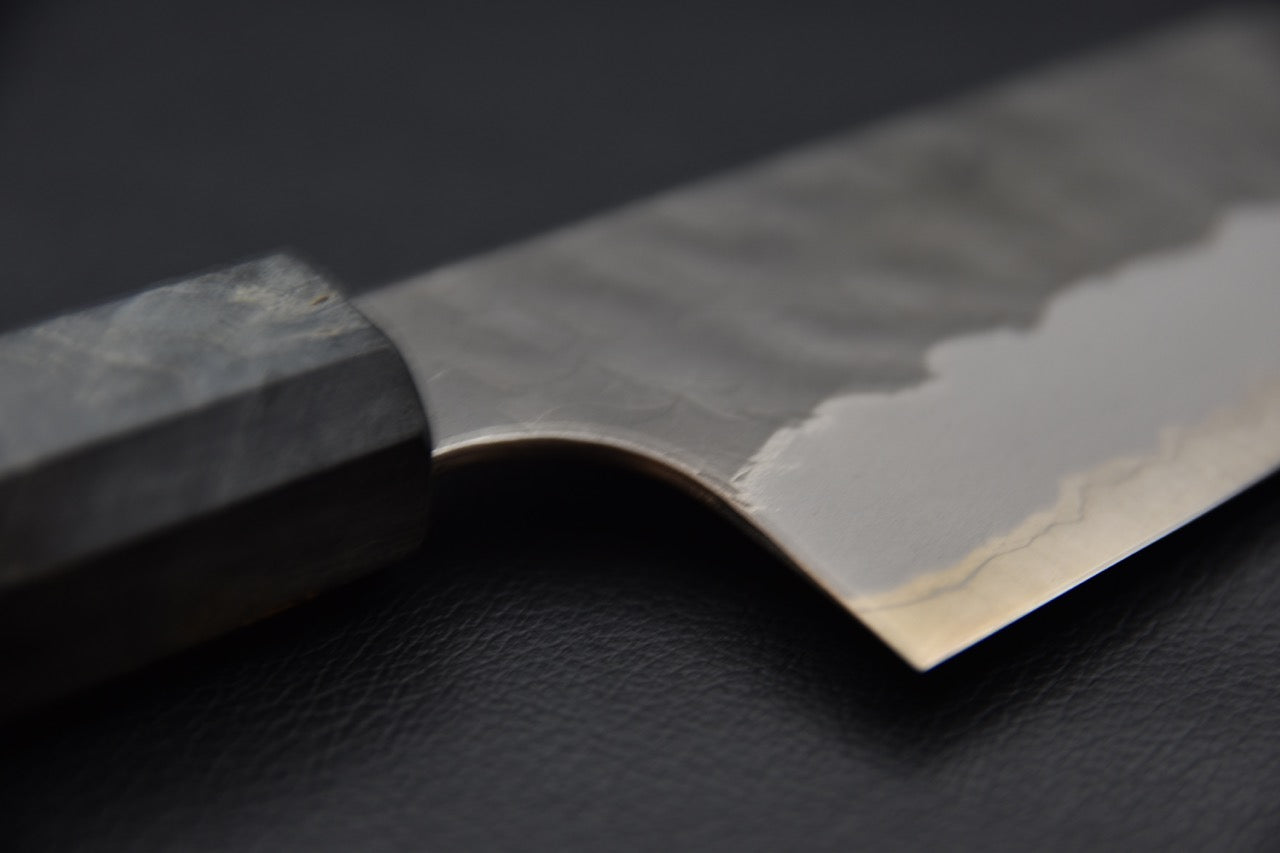 Nigara Hamono Aogami Super Tsuchime Migaki Gyuto 210mm Bouleau