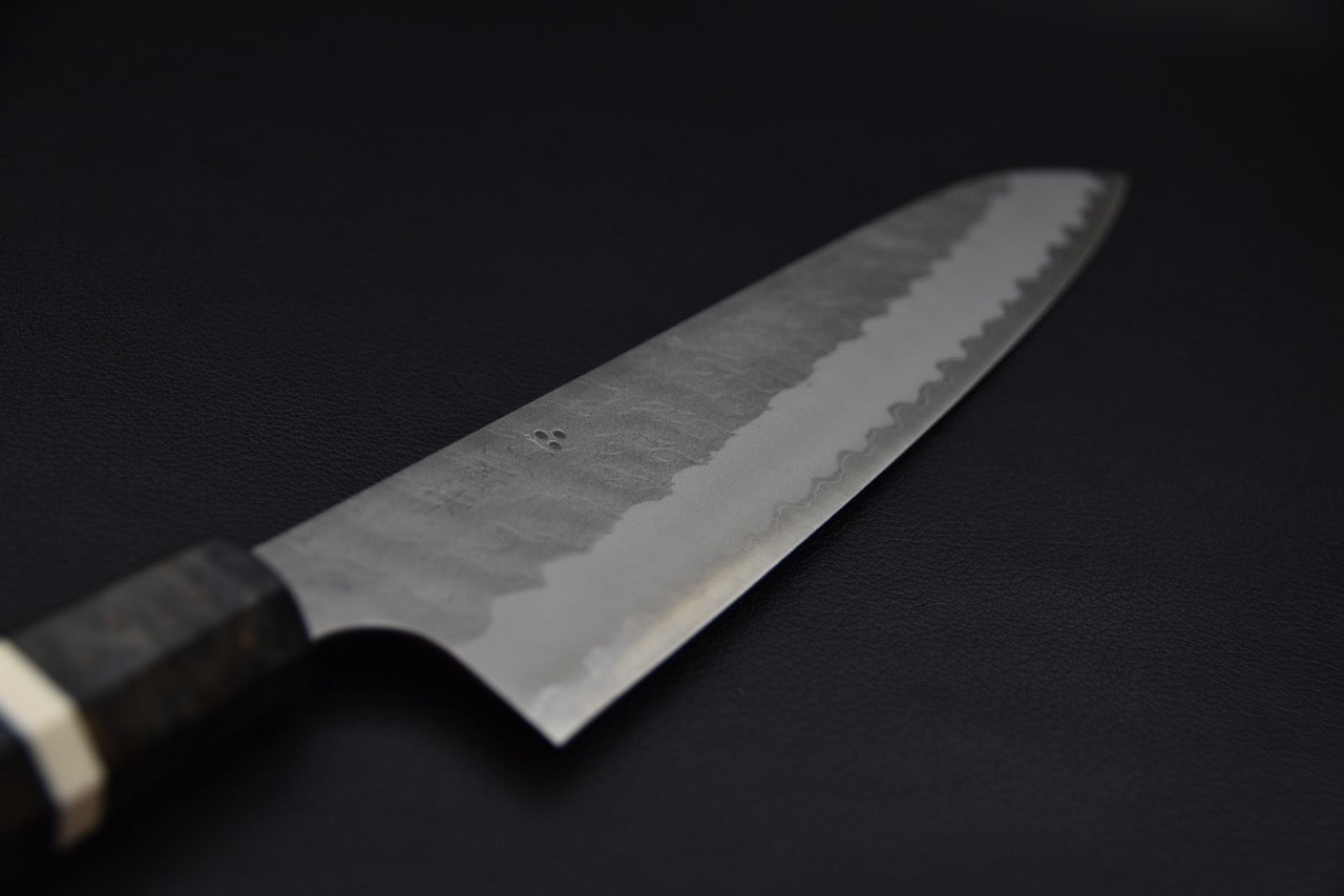 Nigara Hamono Aogami Super Tsuchime Migaki Gyuto 240mm Birch Wood