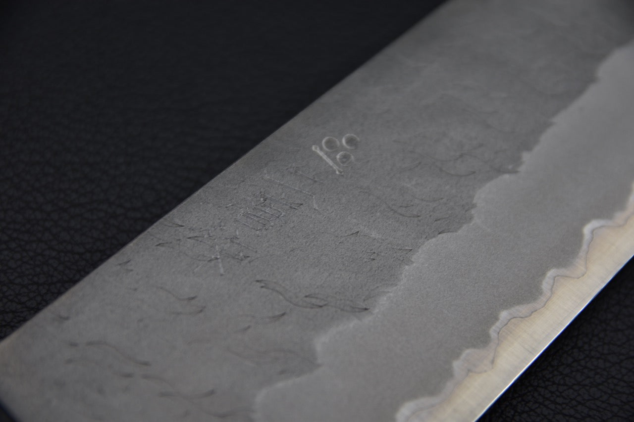 Nigara Hamono Aogami Super Tsuchime Migaki Gyuto 240mm Bouleau