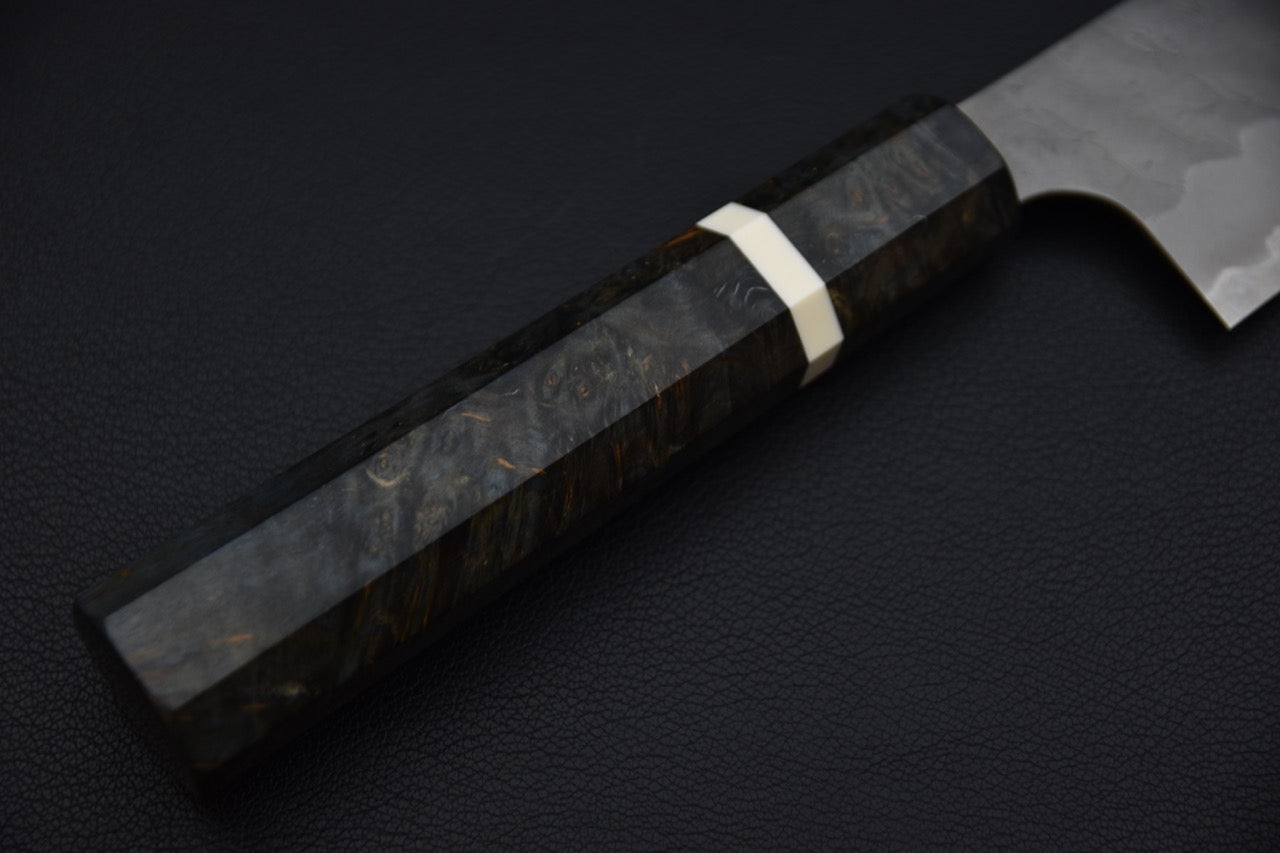Nigara Hamono Aogami Super Tsuchime Migaki Gyuto 240mm Bouleau