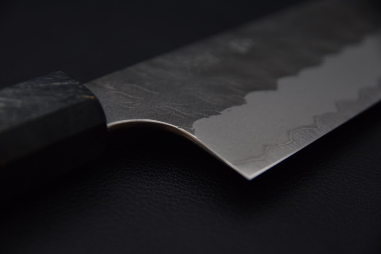 Nigara Hamono Aogami Super Tsuchime Migaki Gyuto Kiritsuke 210mm Birch Wood