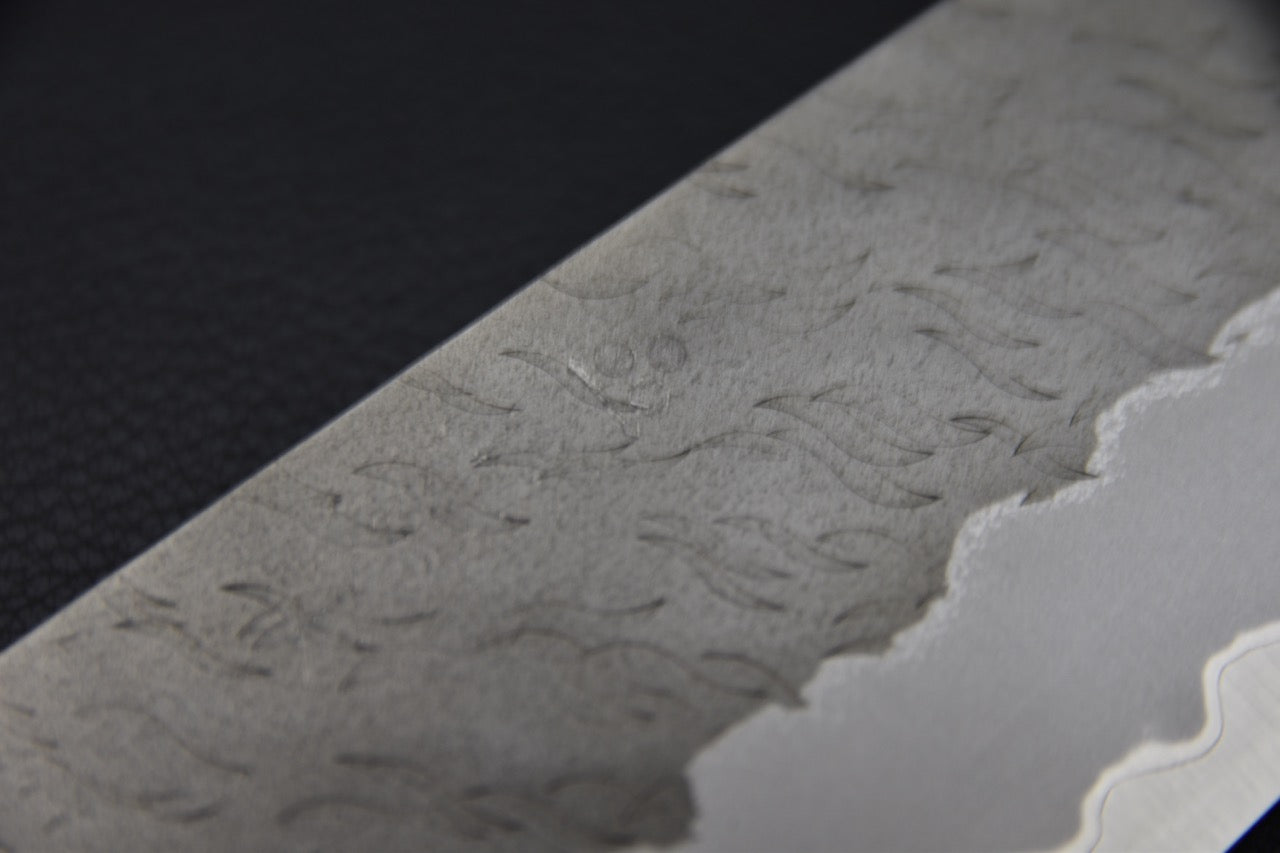 Nigara Hamono Aogami Super Tsuchime Migaki Gyuto Kiritsuke 240mm Birch Wood