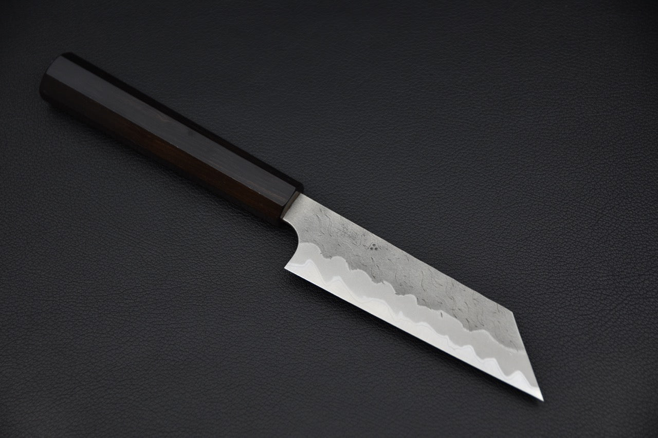 Nigara Hamono Aogami Super Tsuchime Migaki Ko-Bunka 120mm Ebony