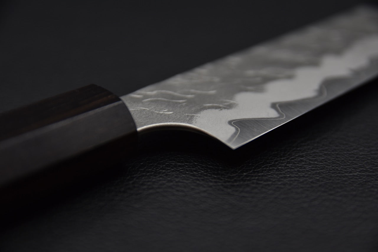Nigara Hamono Aogami Super Tsuchime Migaki Ko-Bunka 120mm Ebony