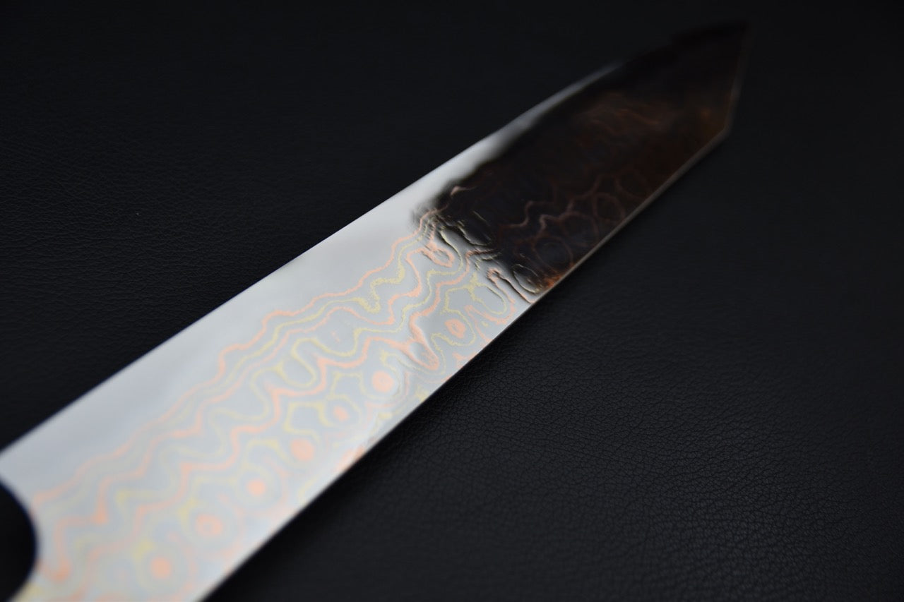 Nigara Hamono Aogami #2 Rainbow Damascus Sujihiki 255mm