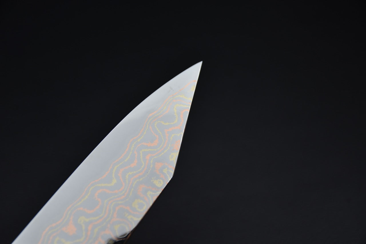 Nigara Hamono Aogami #2 Rainbow Damascus Sujihiki 255mm
