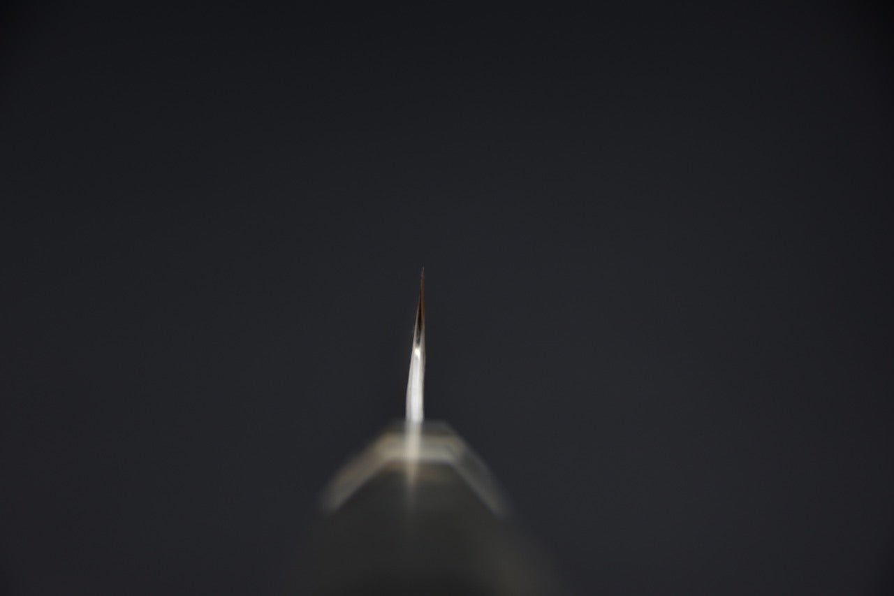 Nigara Hamono Aogamo Super Migaki Tsuchime Petty 150mm Stabilized Birch Wood