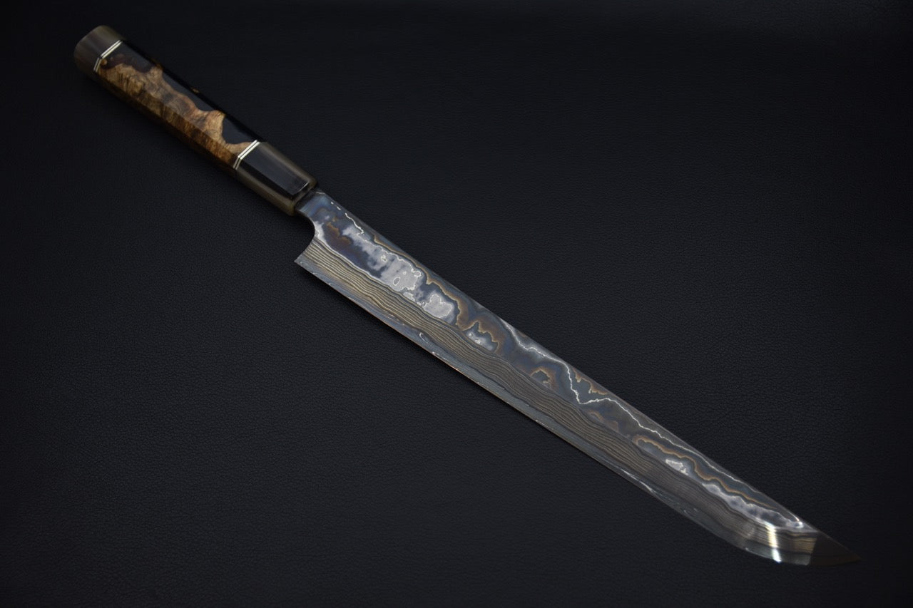 Nigara Hamono Kagetora B2 + W2 Coreless Yanagiba Sakimaru 300mm