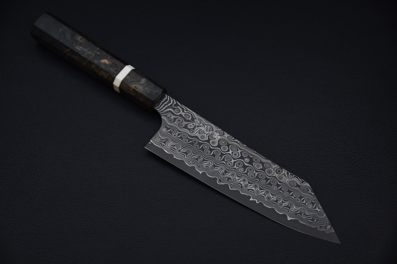 Nigara Hamono SG2 Anmon Damascus Bunka Birch Wood