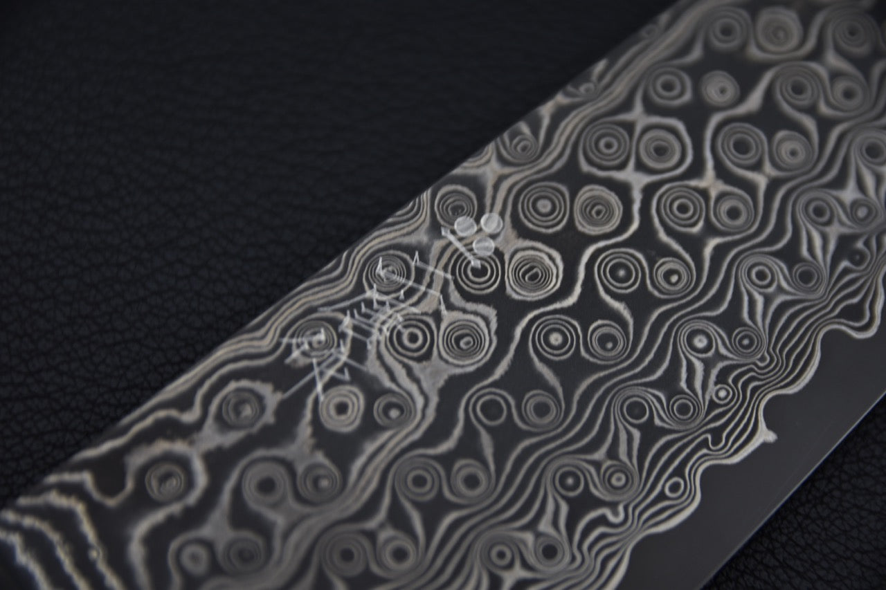 Nigara Hamono SG2 Anmon Damascus Bunka Birch Wood