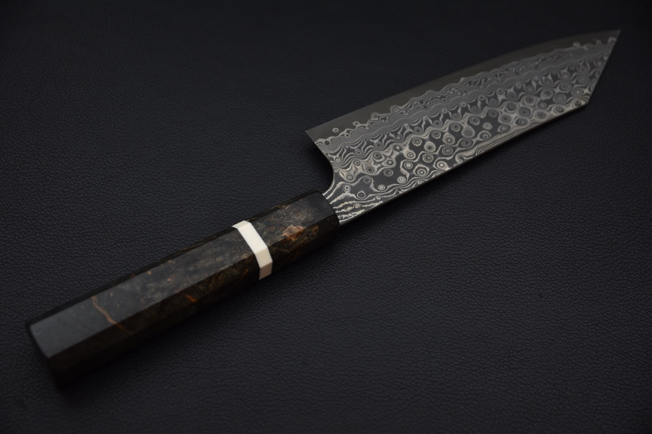 Nigara Hamono SG2 Anmon Damascus Bunka Birch Wood