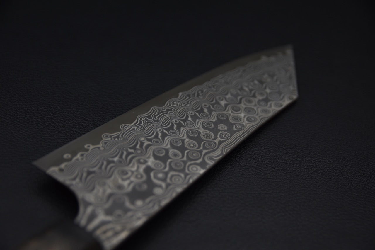 Nigara Hamono SG2 Anmon Damascus Bunka Birch Wood