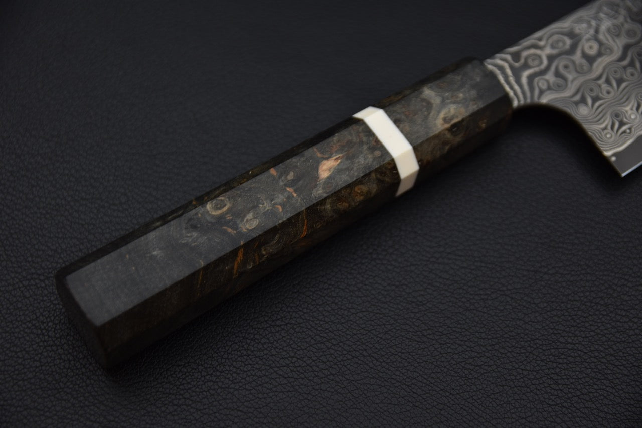 Nigara Hamono SG2 Anmon Damascus Bunka Birch Wood