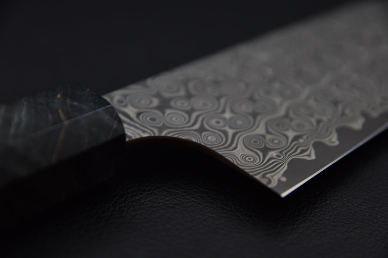 Nigara Hamono SG2 Anmon Damascus Gyuto 210mm Bouleau