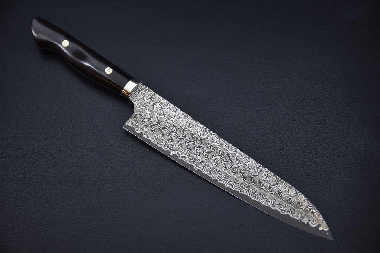 Nigara Hamono SG2 Anmon Damascus Gyuto 240mm Bois De Fer