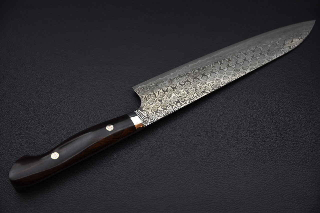 Nigara Hamono SG2 Anmon Damascus Gyuto 240mm Bois De Fer