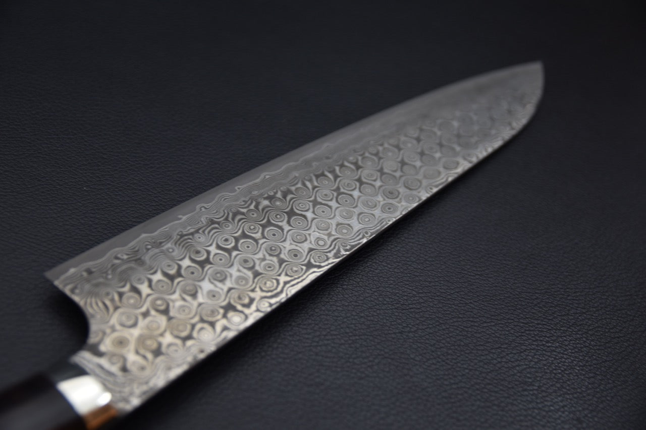 Nigara Hamono SG2 Anmon Damascus Gyuto 240mm Bois De Fer