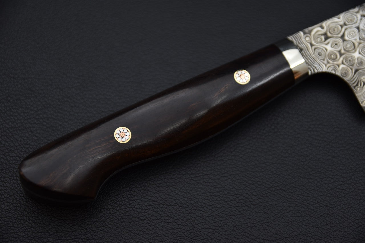 Nigara Hamono SG2 Anmon Damascus Gyuto 240mm Bois De Fer